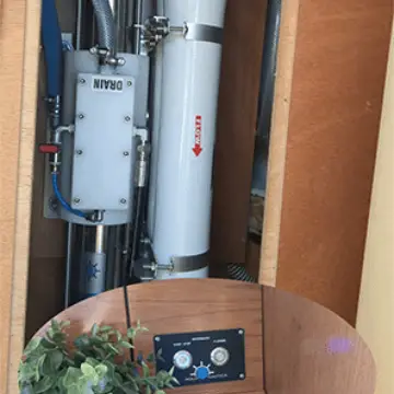 One of our customers installations on a sailing yacht.
