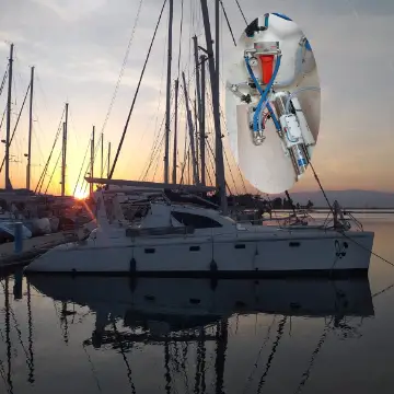 One of our Clients sailboats with a Watermaker in Greece